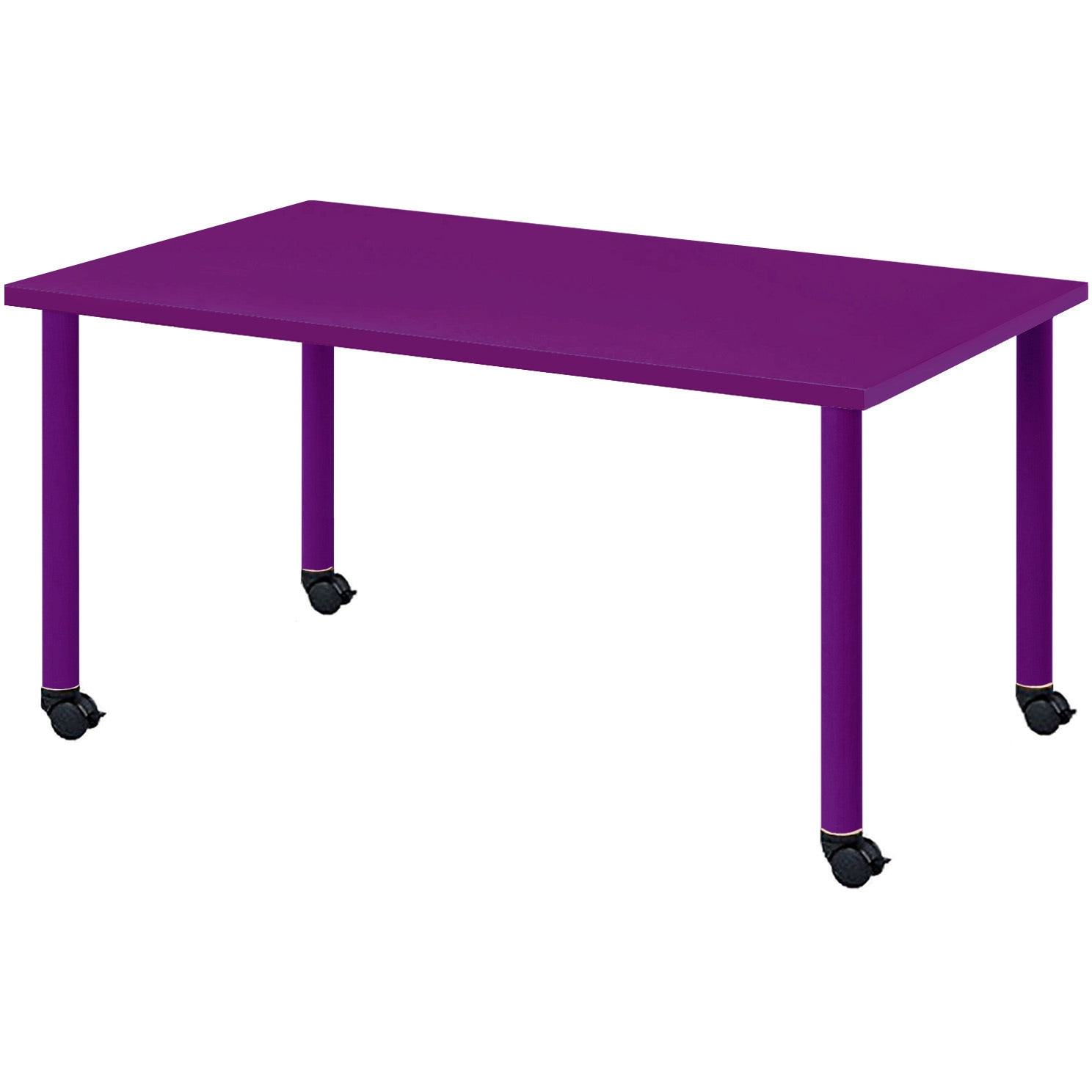 CLO-1575C-PPL カラフルミーティングテーブル ニシキ工業 パープル色 高さ700mm幅1500mm奥行750mm  CLO-1575C-PPL