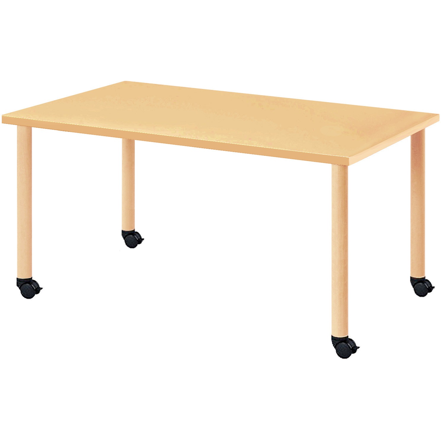 CLO-1575C-APC カラフルミーティングテーブル ニシキ工業 アプリコット色 高さ700mm幅1500mm奥行750mm  CLO-1575C-APC