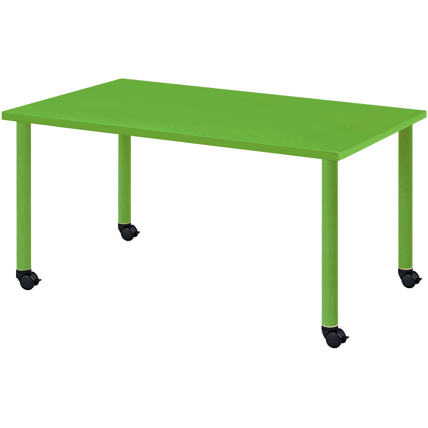 CLO-1575C-LGR カラフルミーティングテーブル ニシキ工業 ライムグリーン色 高さ700mm幅1500mm奥行750mm  CLO-1575C-LGR