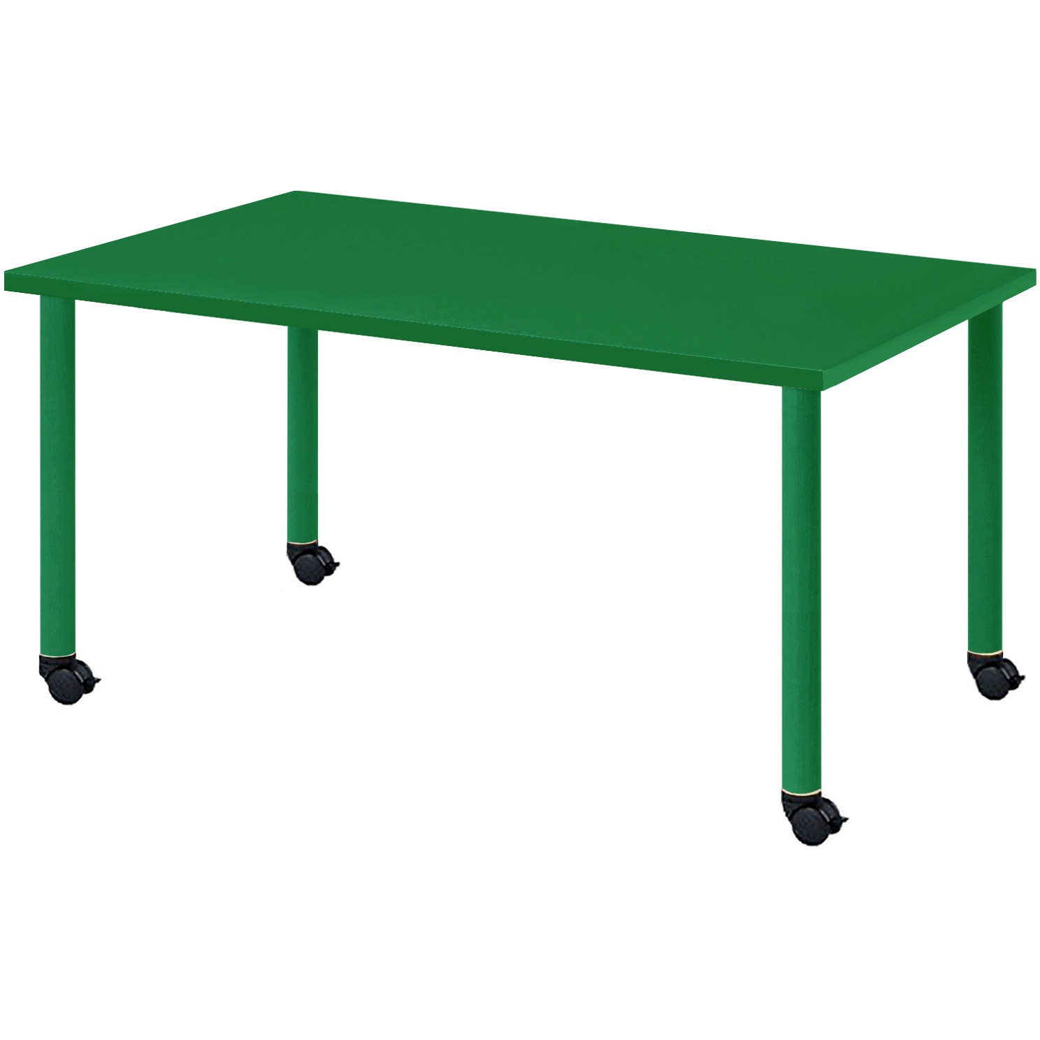 CLO-1575C-GRN カラフルミーティングテーブル ニシキ工業 グリーン色 高さ700mm幅1500mm奥行750mm  CLO-1575C-GRN