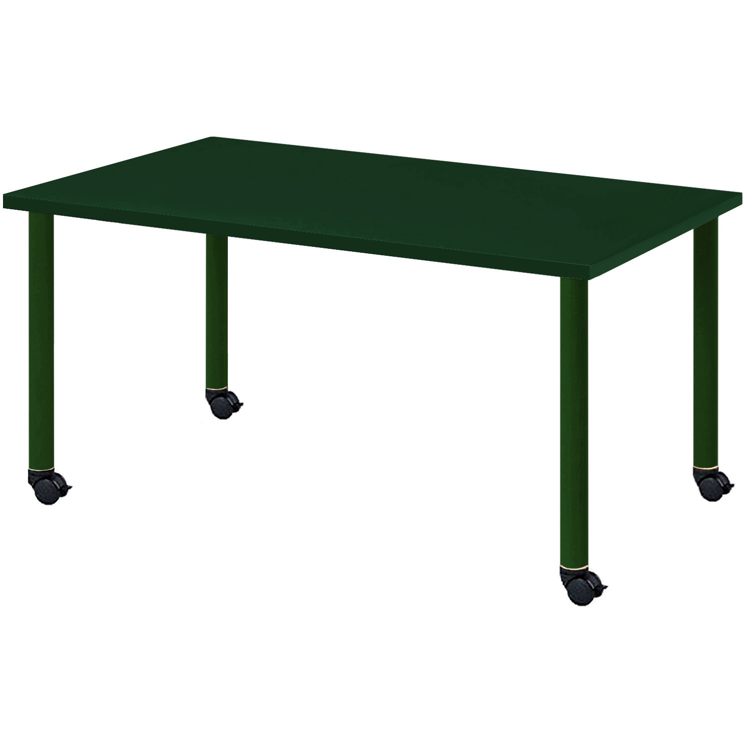 CLO-1575C-MGR カラフルミーティングテーブル ニシキ工業 モスグリーン色 高さ700mm幅1500mm奥行750mm  CLO-1575C-MGR