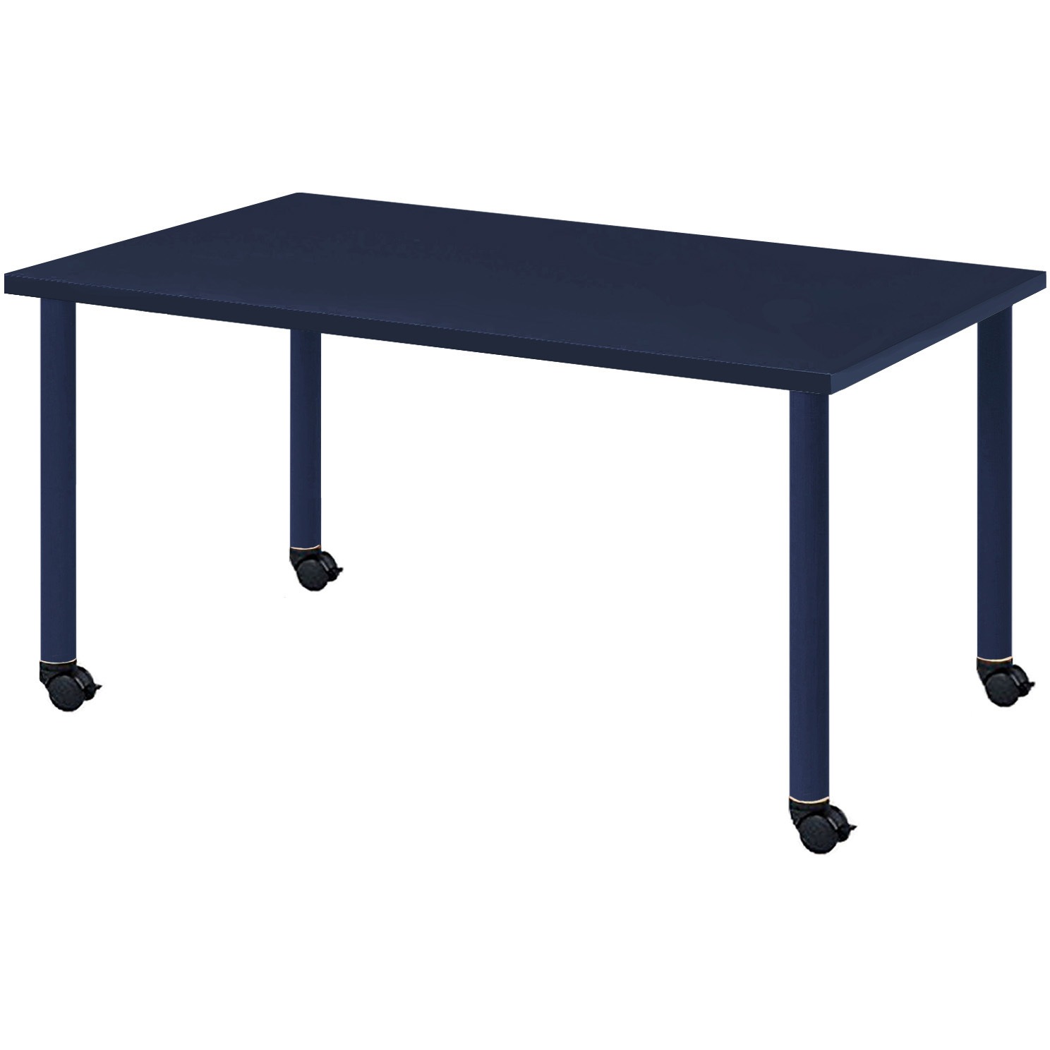 CLO-1575C-NVY カラフルミーティングテーブル ニシキ工業 ネイビー色 高さ700mm幅1500mm奥行750mm  CLO-1575C-NVY