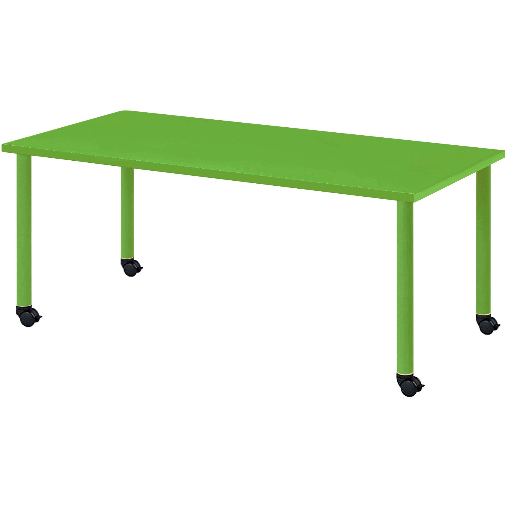 CLO-1875C-LGR カラフルミーティングテーブル ニシキ工業 ライムグリーン色 高さ700mm幅1800mm奥行750mm  CLO-1875C-LGR