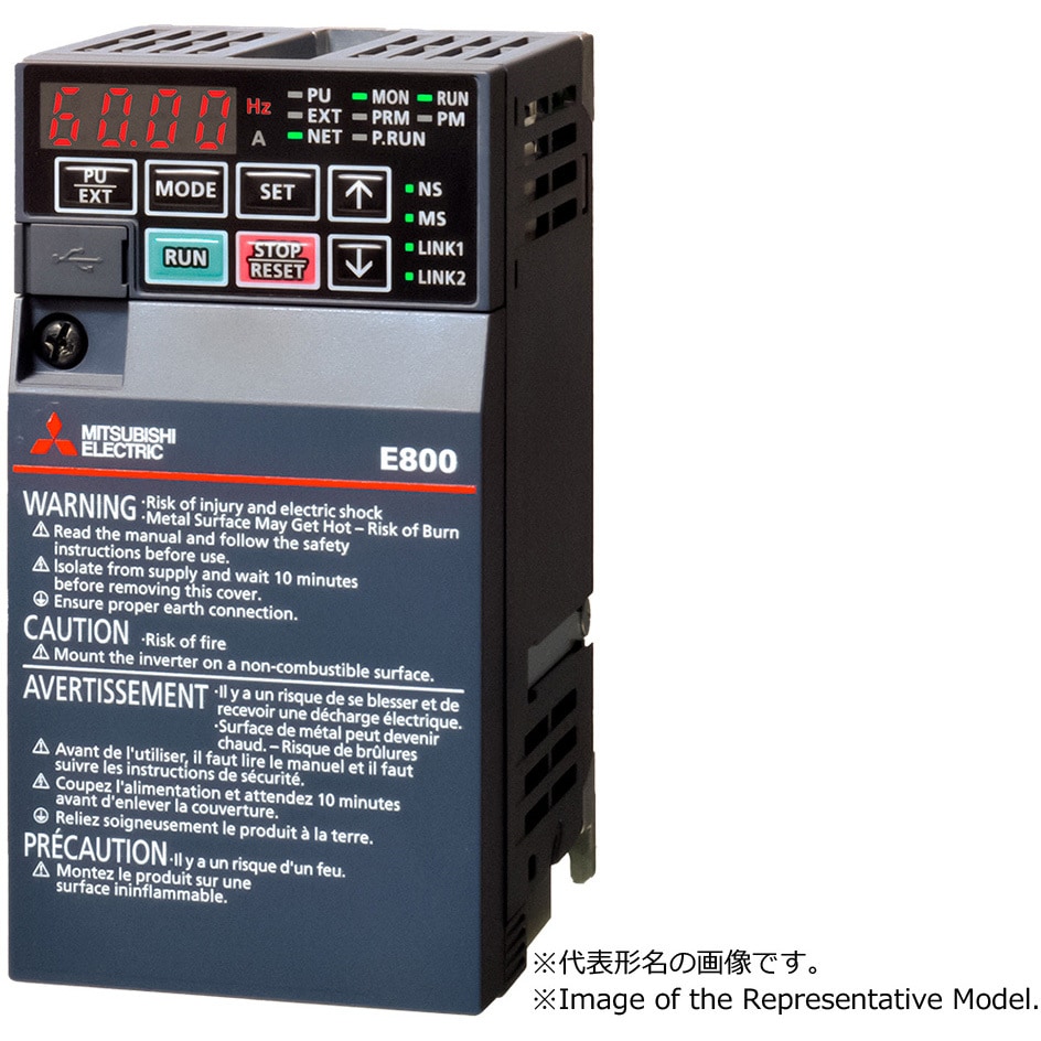 【新品未開封】三菱電機FR-E820-21K-1 インバータ 三菱電機 FR-E820-2.2K-1通販】設備プロ王国公式通販