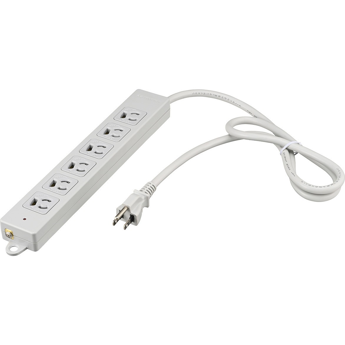 BTKPLMJT3630LG 3ピン式電源タップ 2重構造 雷サージ&ランプ付 BUFFALO(バッファロー) 15A 6口   BTKPLMJT3630LG