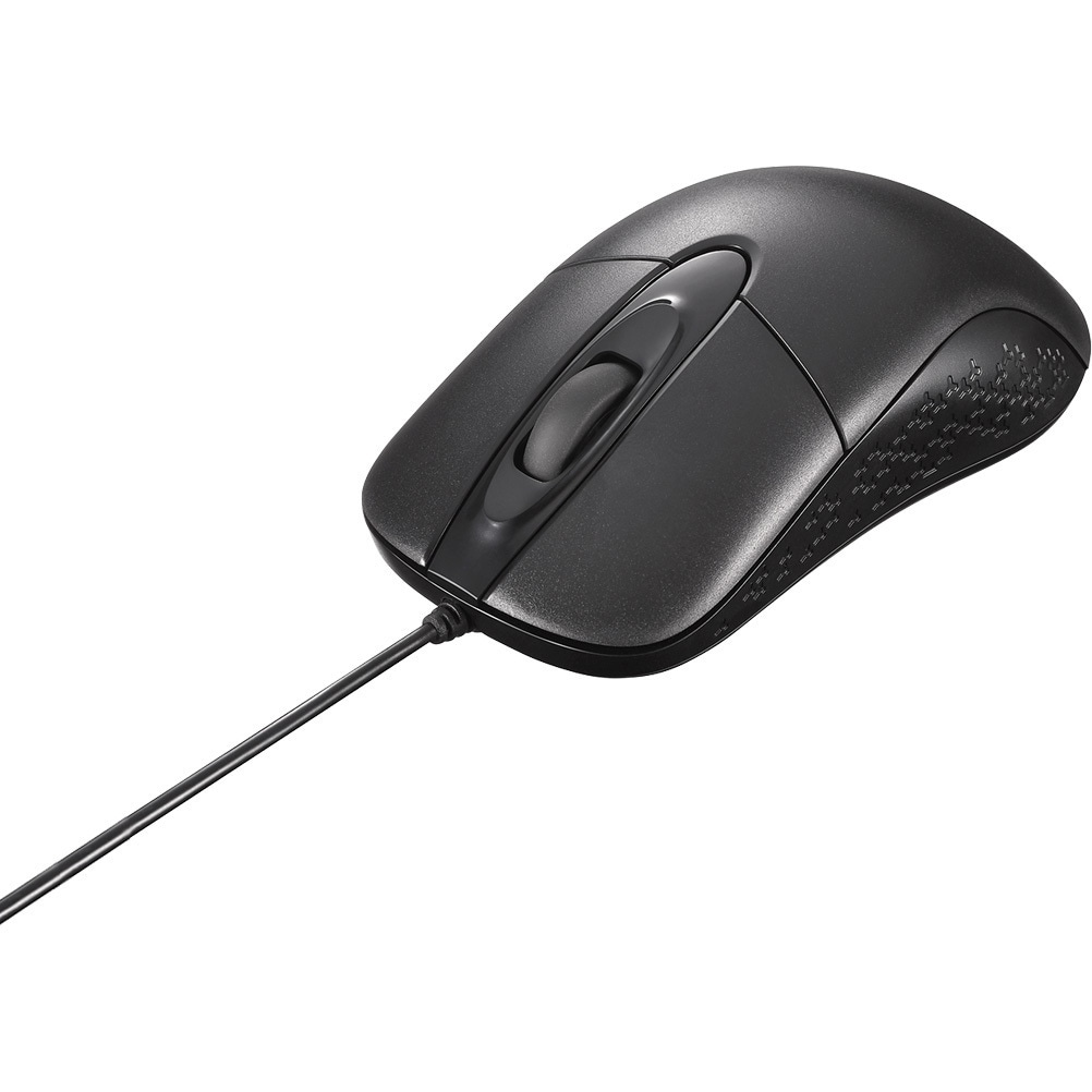 最先端 BSMOUWPBKZ 有線光学式 3ボタン 防水防塵マウス BUFFALO キーボード・マウス・入力機器