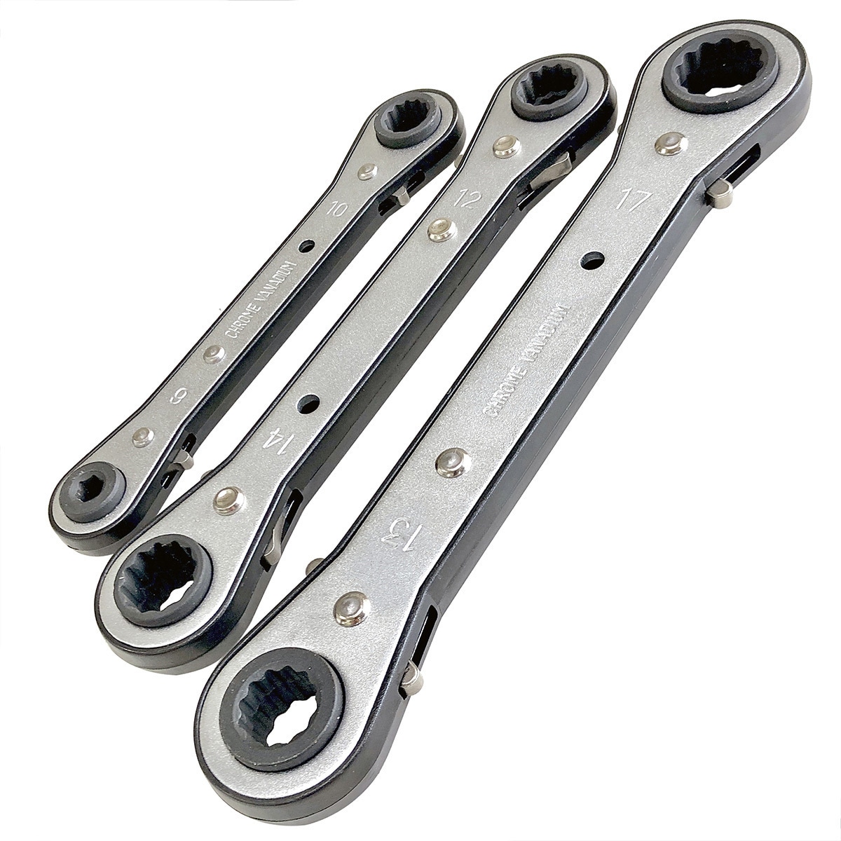 未使用　TOP 板ラチェットセット PRS-345 SK11 ラチェットレンチセット 180度フレックスヘッド SGR-F5SET