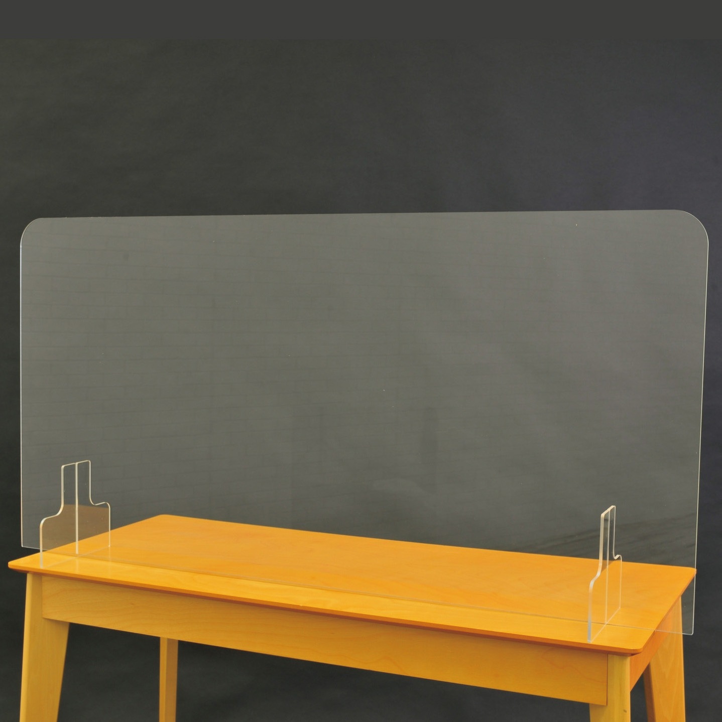 IGC00221 開口なしアクリルパーテーション アイグッズ 高さ600mm間口1200mm奥行200mm  IGC00221