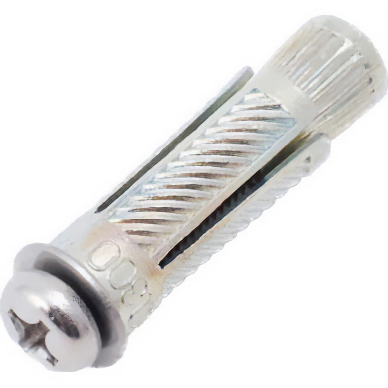 AY-530AS AYプラグボルト (鍋ビスP-1) 三価 エイ・ワイ・ファスナー ドリル径8.5mm外径8mm 1箱(100本) AY-530AS