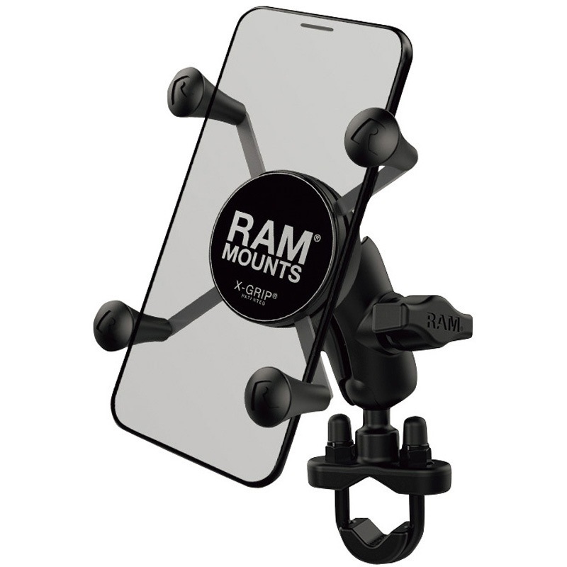 RAM-B149Z-UN7 X-グリップパイプRAMマウントセット ラムマウント ブラック色