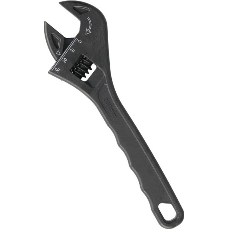 DCR-M200 カーボンモンキーレンチ DENSAN(デンサン/ジェフコム) 全長209mm最大口開き30mm  DCR-M200