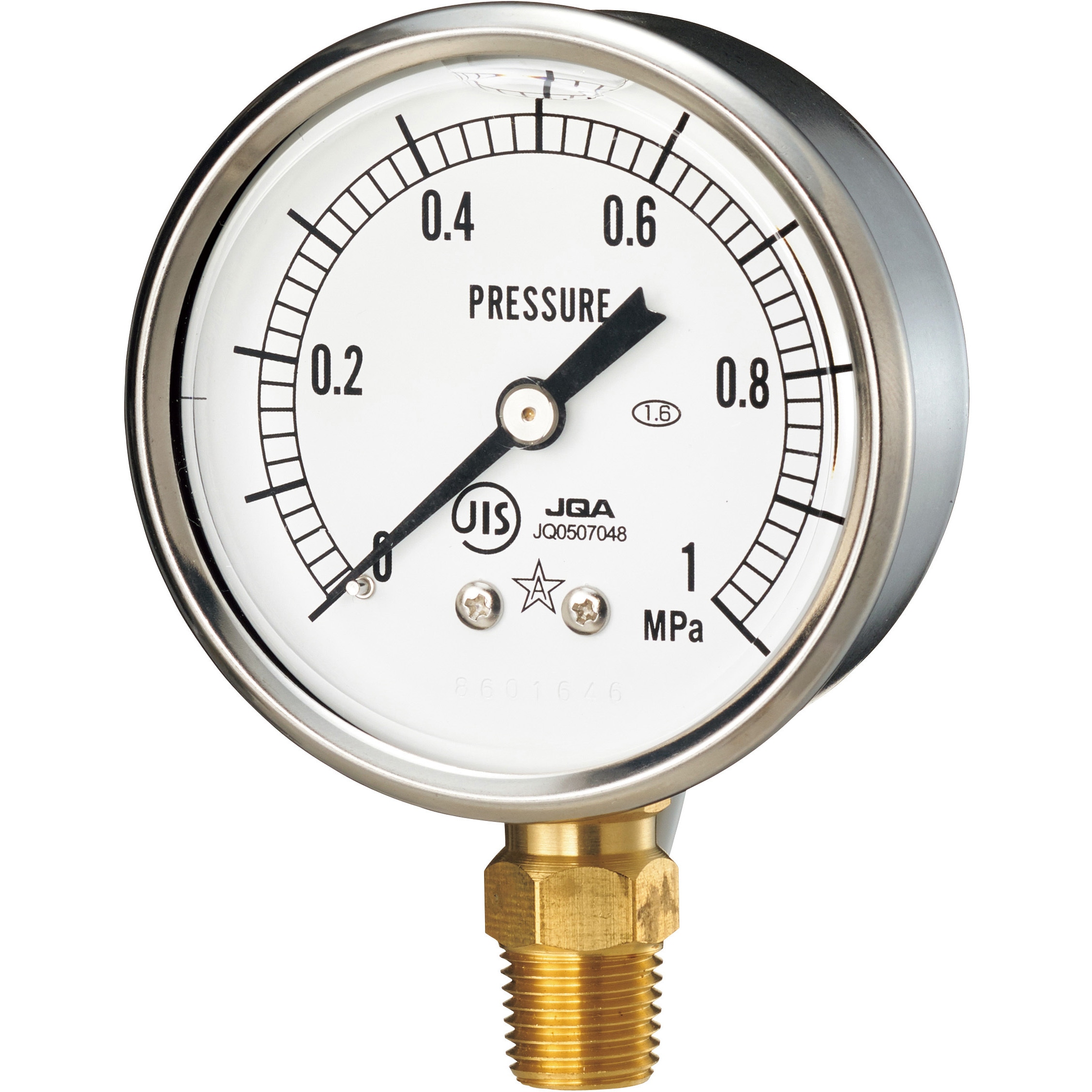 Amazon.co.jp: DIGITEN水圧計0-1.6MPa 0-220psi 1/4 