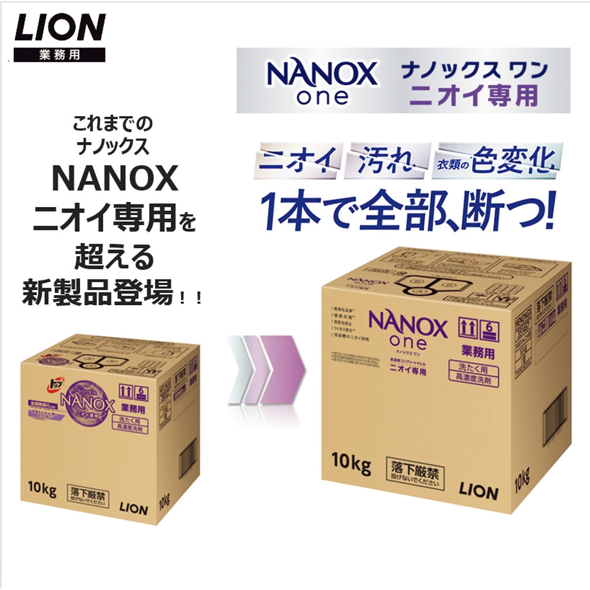 HENONGX NANOXoneニオイ専用 LION(ライオン) 液体タイプ 内容量10kg 1