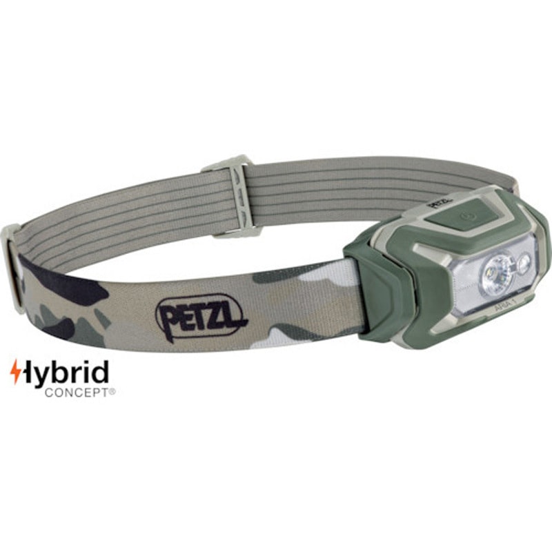 E069BA01 アリア1RGB PETZL 電池式 350Lm カモフラージュ色   E069BA01