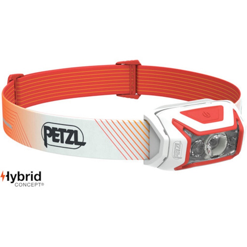 E065AA03 アクティックコア PETZL 電池式 保護等級IPX4 レッド色