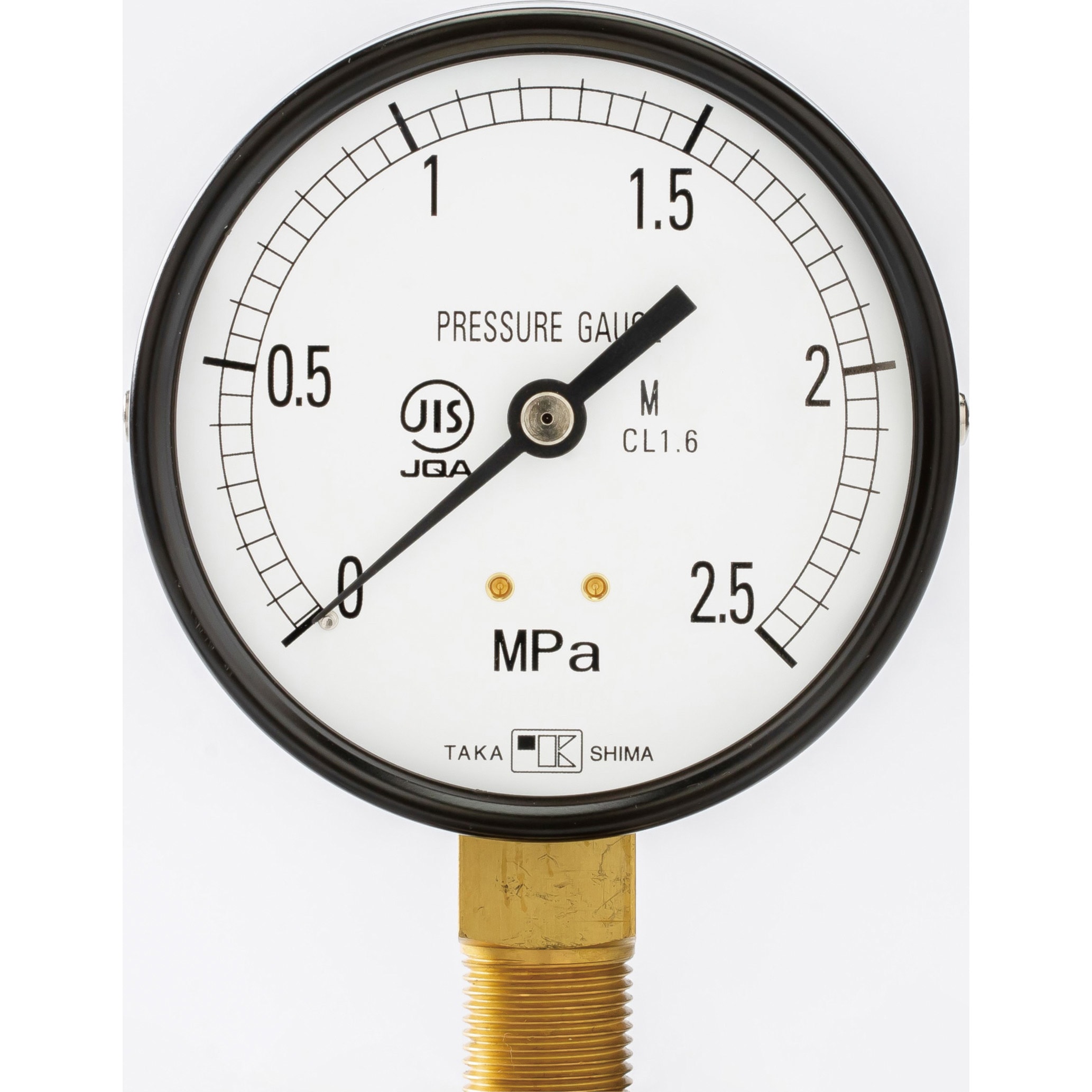 普通形圧力計 Φ100 立形A枠 10MPa 検査証明書付 長野計器 AE20-193 (65-4286-94-20)