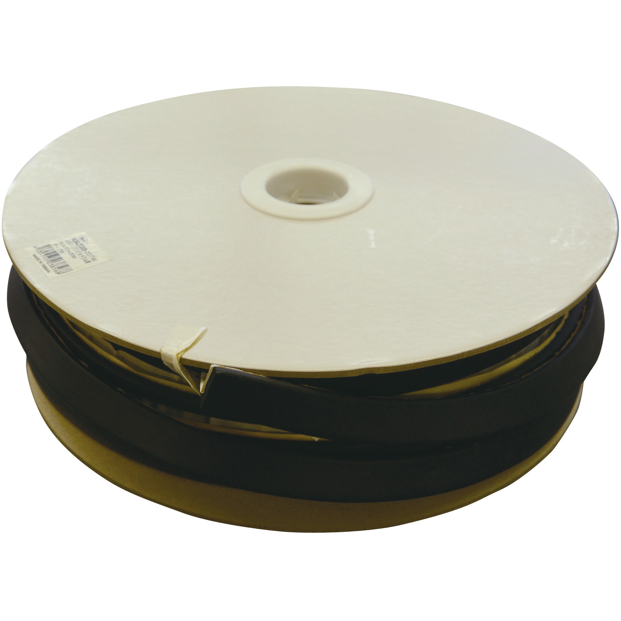 KSL220-20TW スポンジアングルドラム巻 粘着付 L字型ドラム巻タイプ 光 黒色 テープ付 厚さ5mm幅20mm長さ20m 1巻 KSL220-20TW