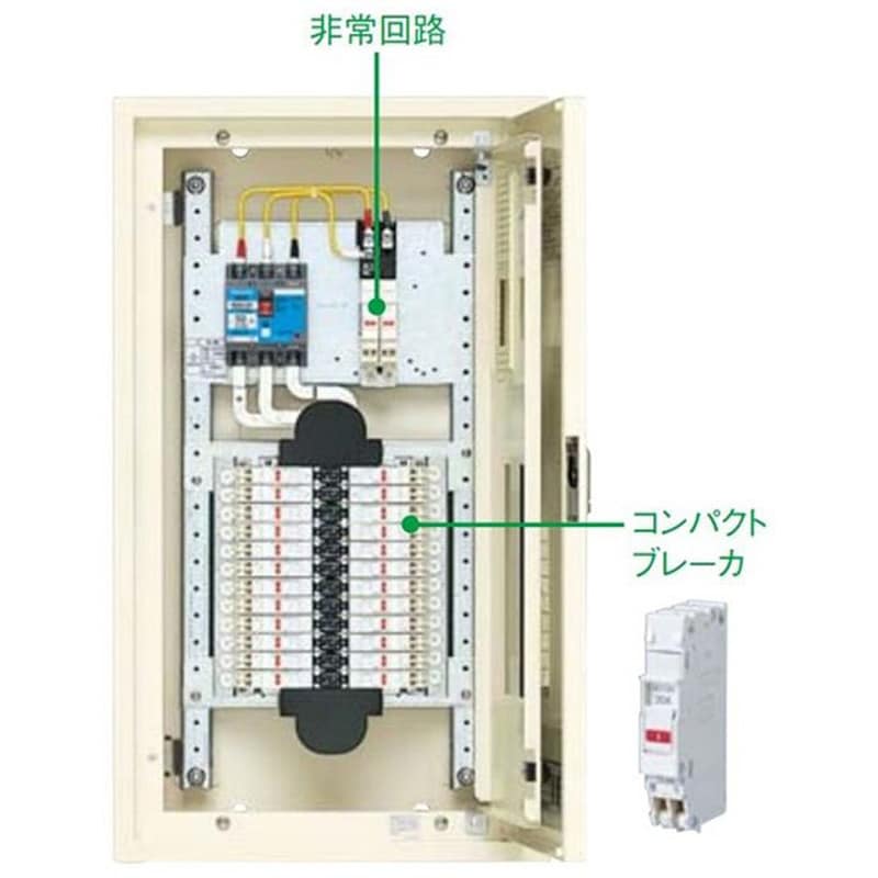 BNC612HRH コンパクトアロー盤 電灯分電盤 非常回路(2回路)付 MCB パナソニック(Panasonic) 露出形 - 【通販モノタロウ】