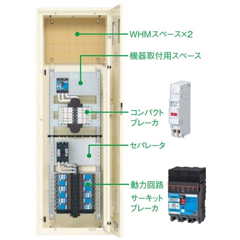 BNC512WKTBH コンパクトアロー盤 テナント用電灯分電盤 動力6回路付 