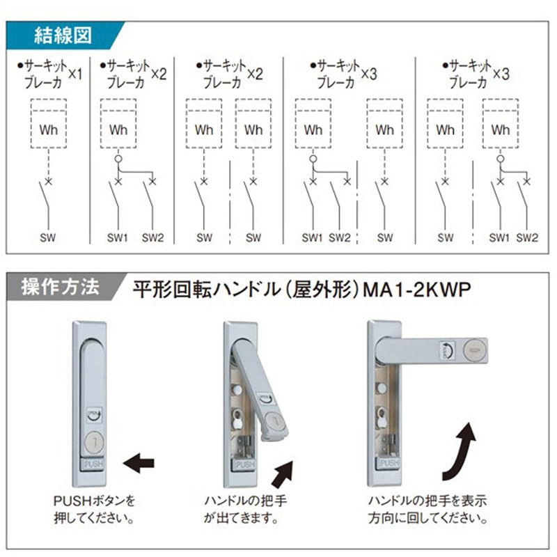 BP8110NH アロー盤 引込開閉器盤 屋根なし Panasonic
