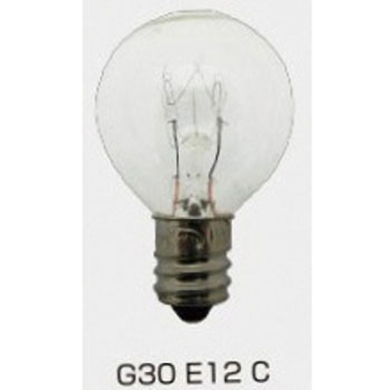 G30E12C110V5W 小丸球(G30) 東西電気産業 口金E12 1箱(25個