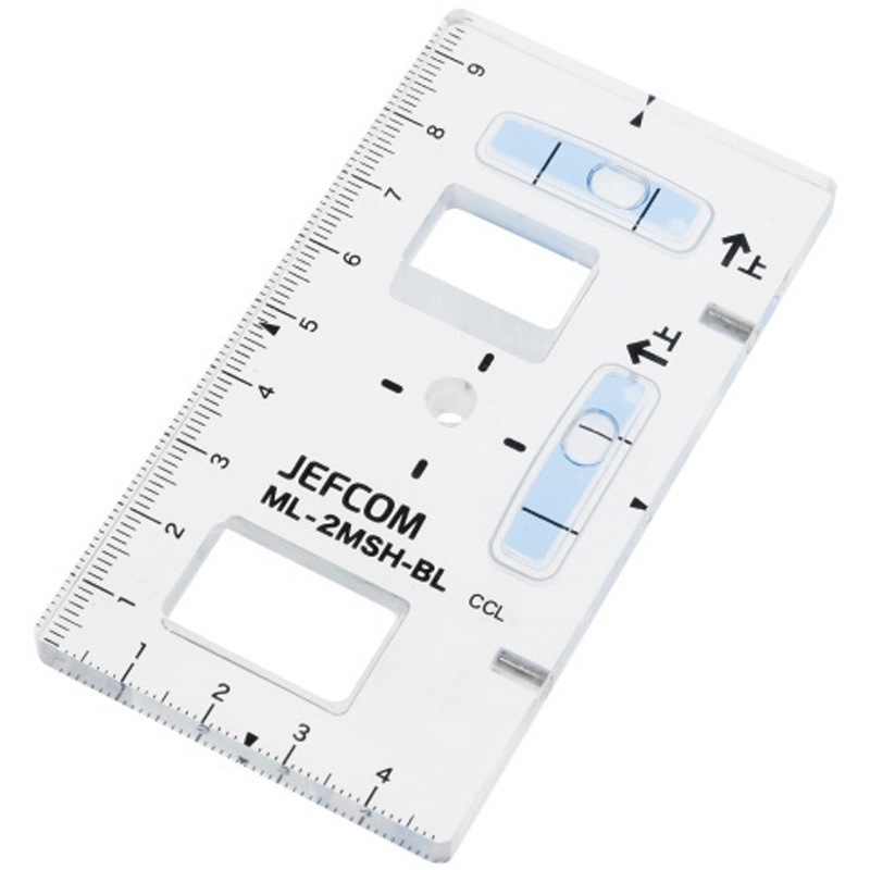 ML-2MSH-BL スリムブルーレベル(つまみ穴付) 1個 DENSAN(デンサン