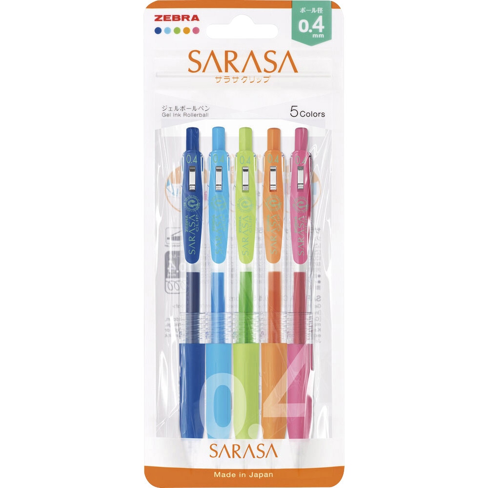 JJS15-5C-N ジェルボールペン サラサクリップ0．4 ゼブラ 水性