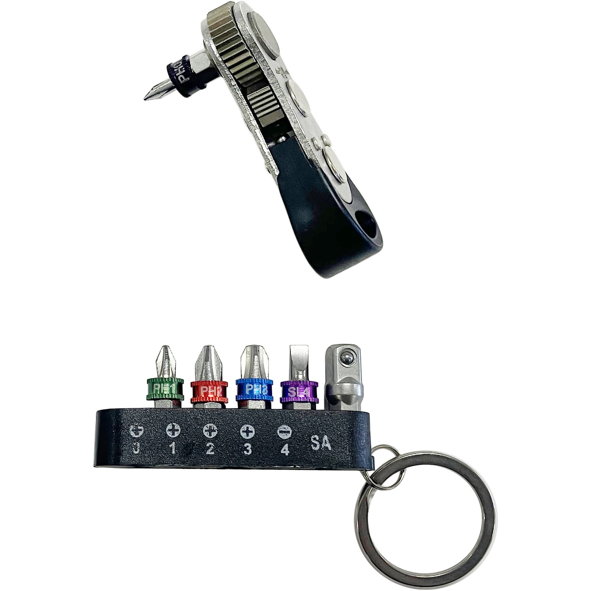 WZ-SOF7 ドライバーセット WIZ'A 先端サイズPH0/PH1/PH2/PH3/SL4 WZ