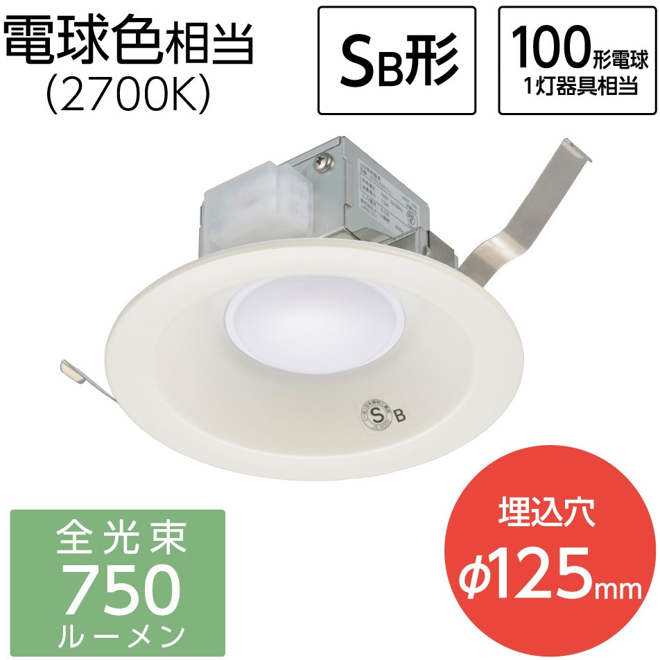 LT-D1210111-L LEDダウンライト 100形相当 SB形 屋内用 オーム電機