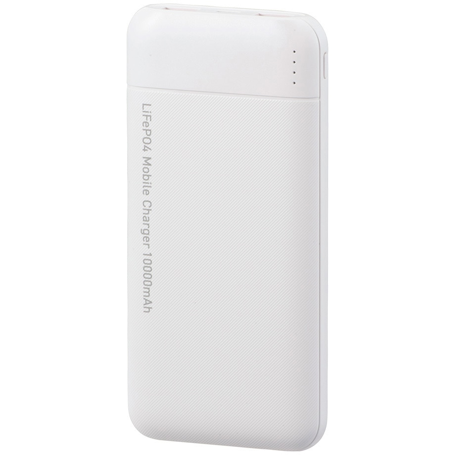 SMP-JV681 リン酸鉄モバイルバッテリー ホワイト PD/QC対応 22.5W