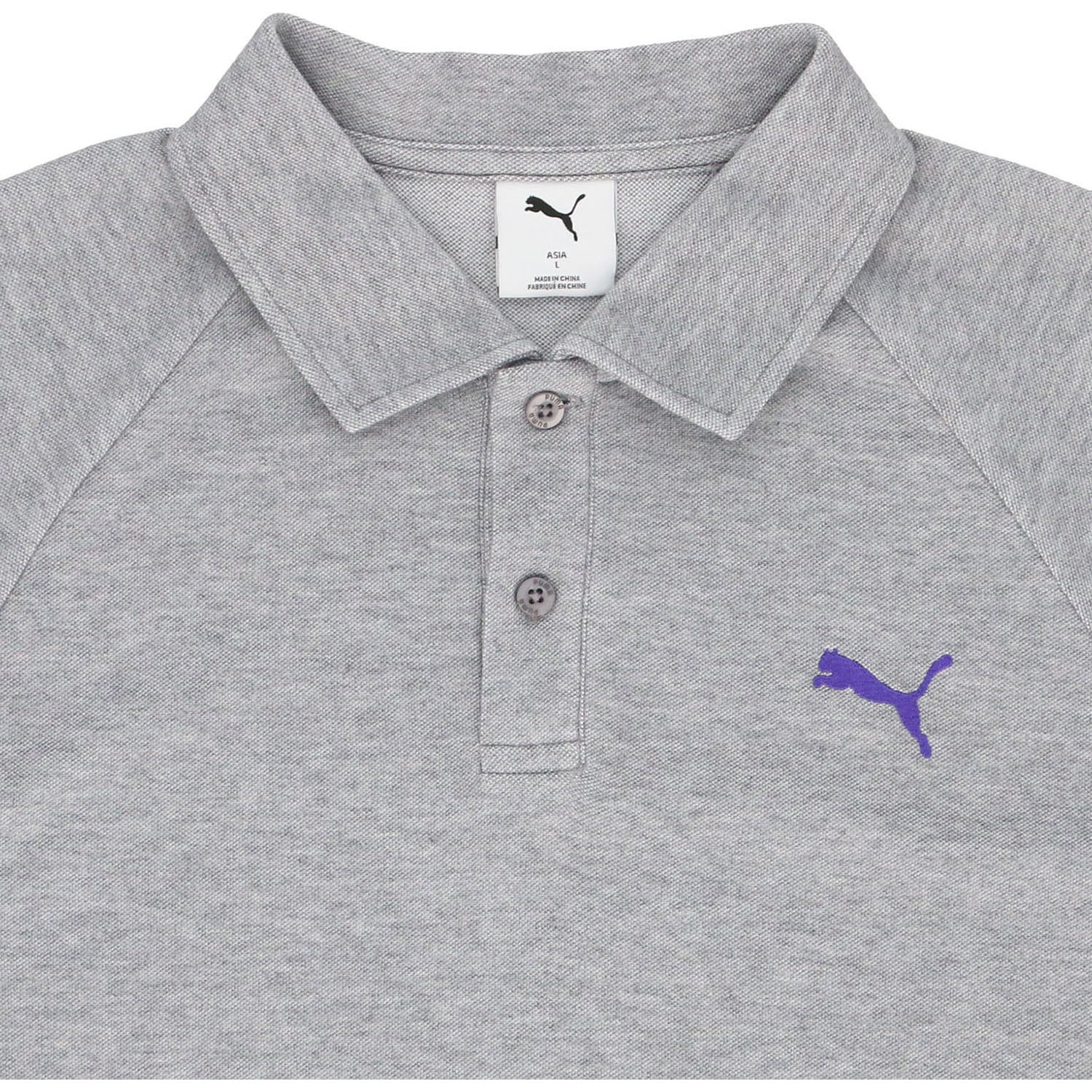 693418 プーマ ESS MX ポロ PUMA 色MEDIUM GRAY HEATHER サイズM