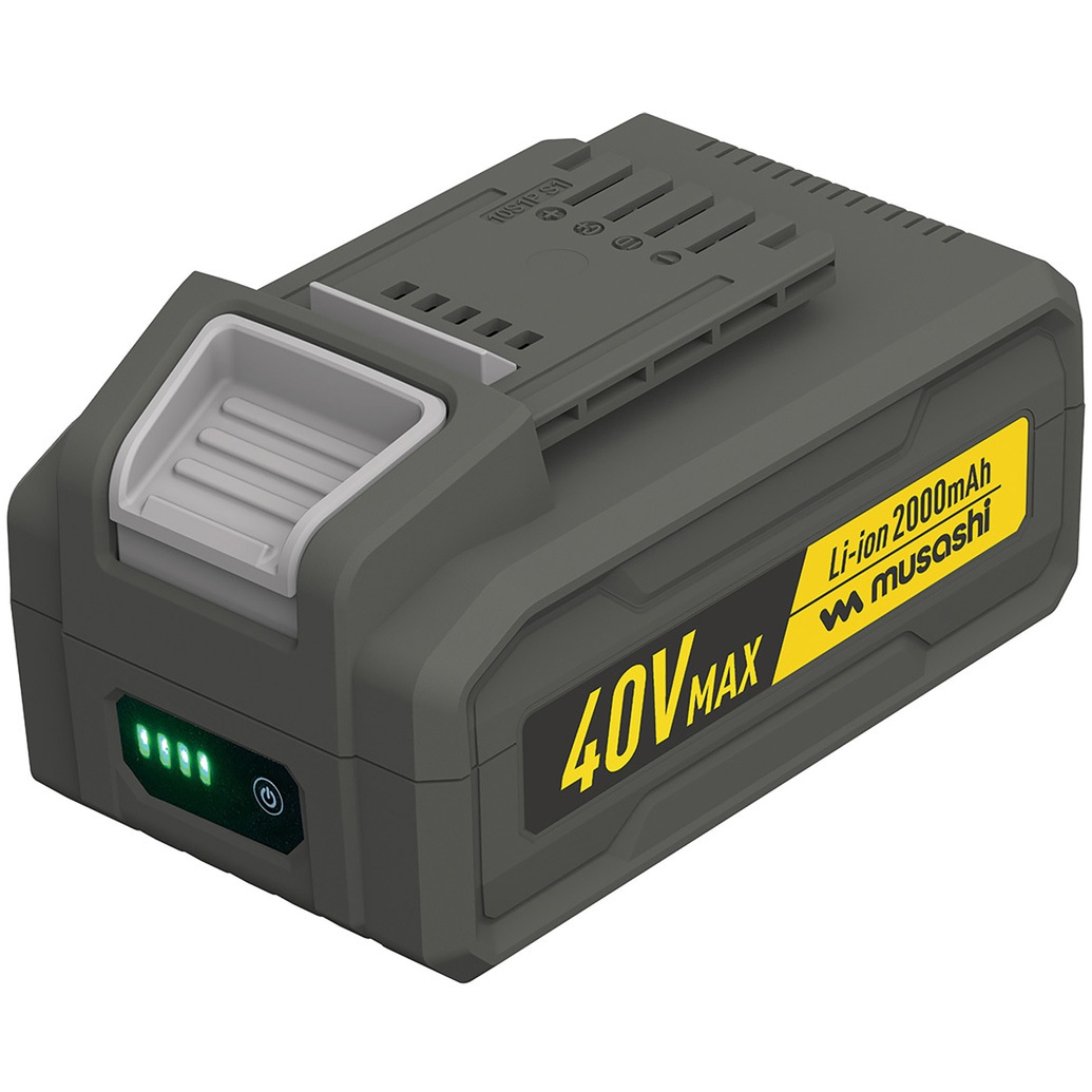 LiB-40 Li-ion40VMAXバッテリー 2000mAh 1個 ムサシ 【通販モノタロウ】