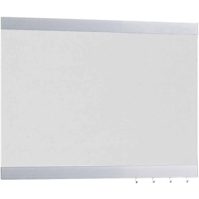 153468 アルモード 掲示ボード 696 シルバー/ボードライトグレー 屋内用 696C-GY 1台 ベルク 【通販モノタロウ】