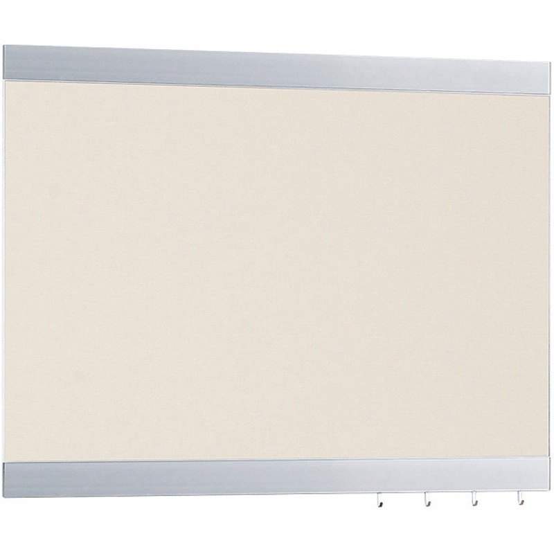 153456 アルモード 掲示ボード 696 シルバー/ボードアイボリー 屋内用 696C-I 1台 ベルク 【通販モノタロウ】
