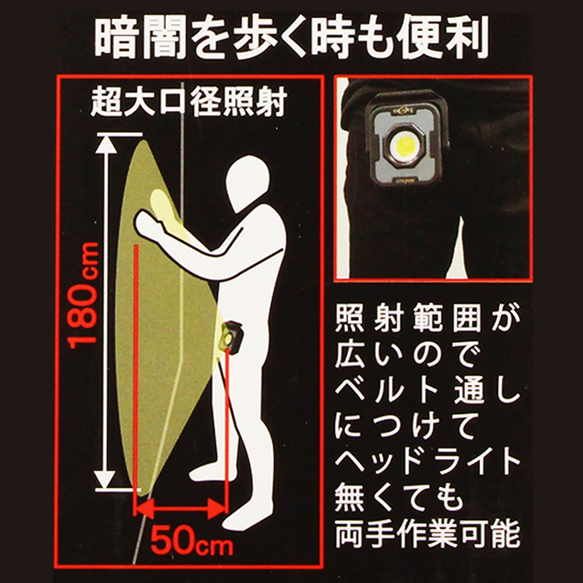 GTR4000 ハイブリット式投光器 4000LM 1個 GLANZ 【通販モノタロウ】