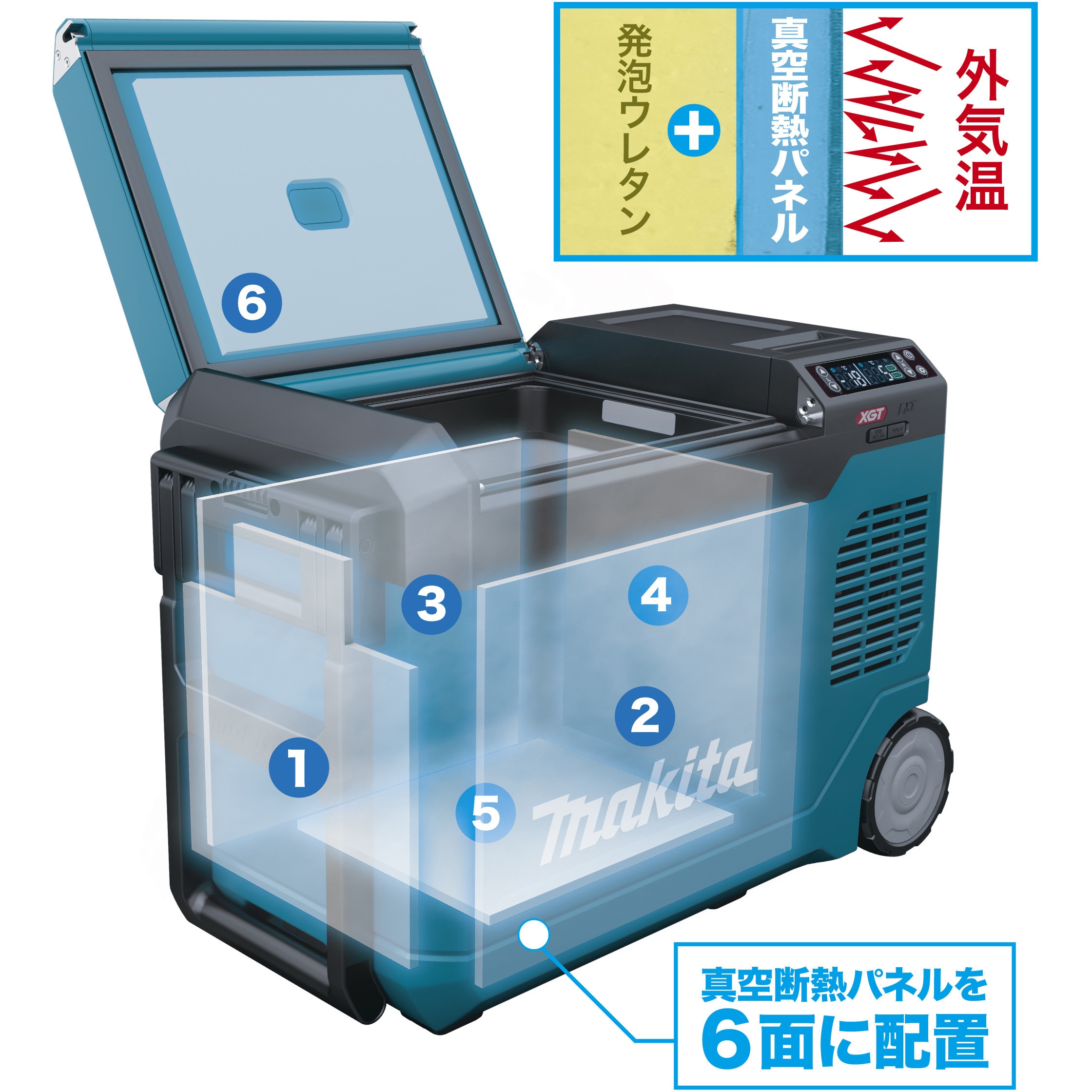 CW006GZ 充電式保冷温庫(23L)真空断熱パネル仕様 1台 マキタ 【通販