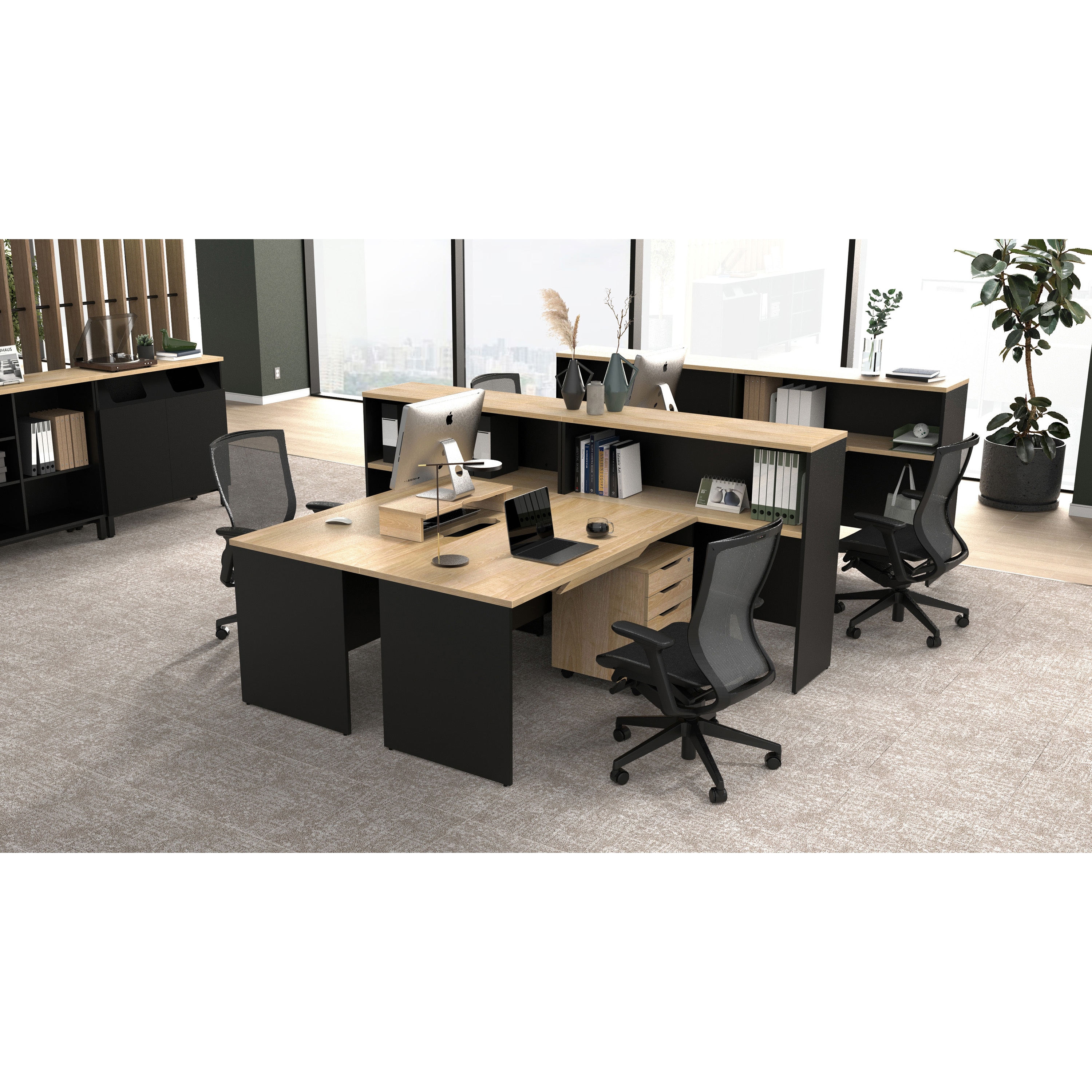 RFPD-1270NA-WL プラン 木製デスク アール・エフ・ヤマカワ 高さ720mm幅1200mm奥行700mm