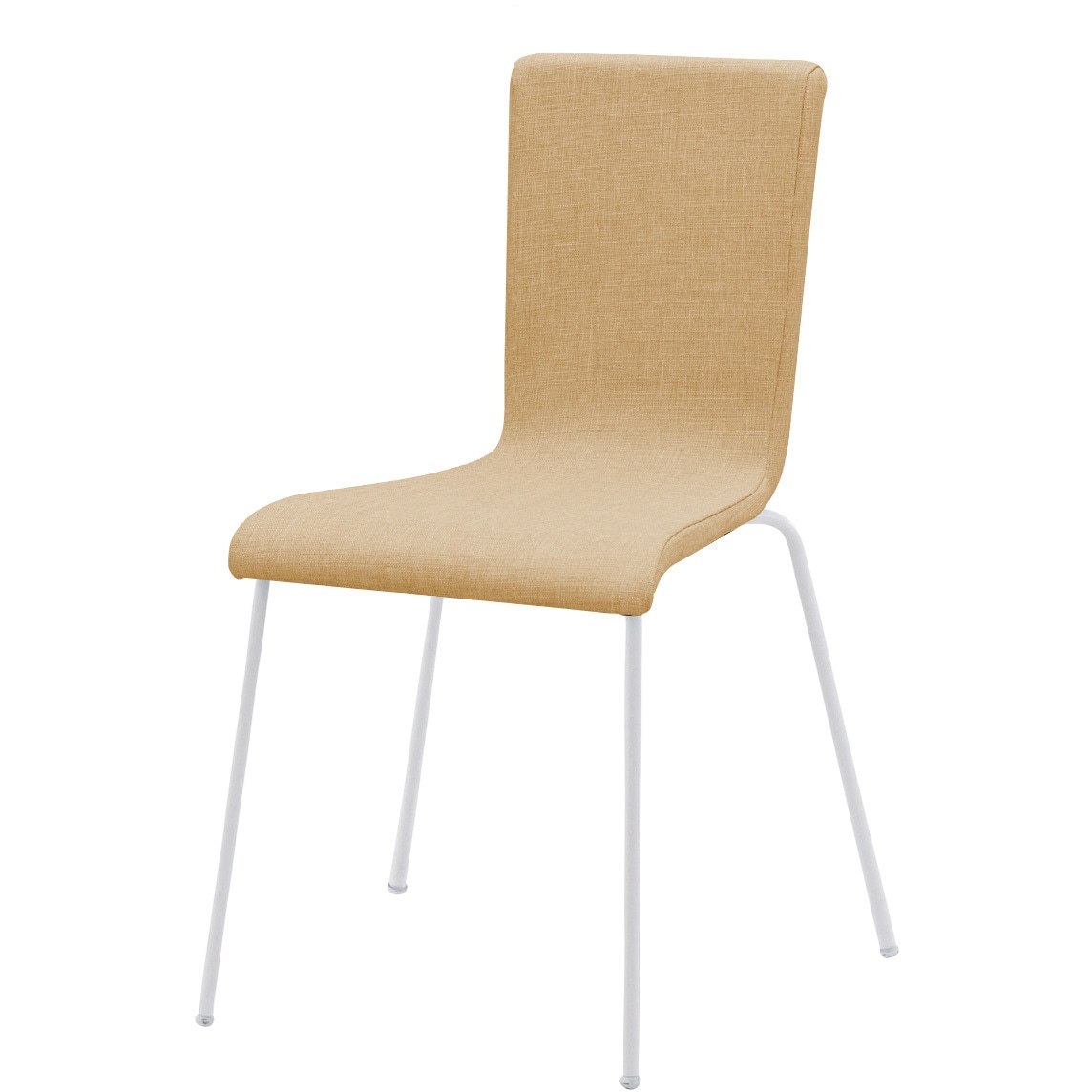 RFC-FPCMWF ファブリックチェア ホワイト脚 アール・エフ・ヤマカワ キャメル色  1脚 RFC-FPCMWF