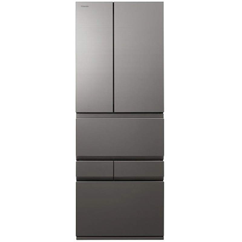 470　東芝　冷蔵庫　500㍑-600㍑　フレンチドア　設置無料　中古　激安‼️ GR-A600XFS(TH) VEGETA XFSシリーズ 595L 6ドア冷蔵庫 東芝 両開き