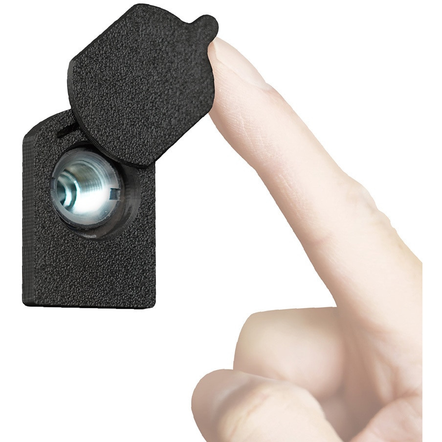 ♯18260 静音軽量ドアスコープカバー(内蔵マグネット・スライド式) 1個