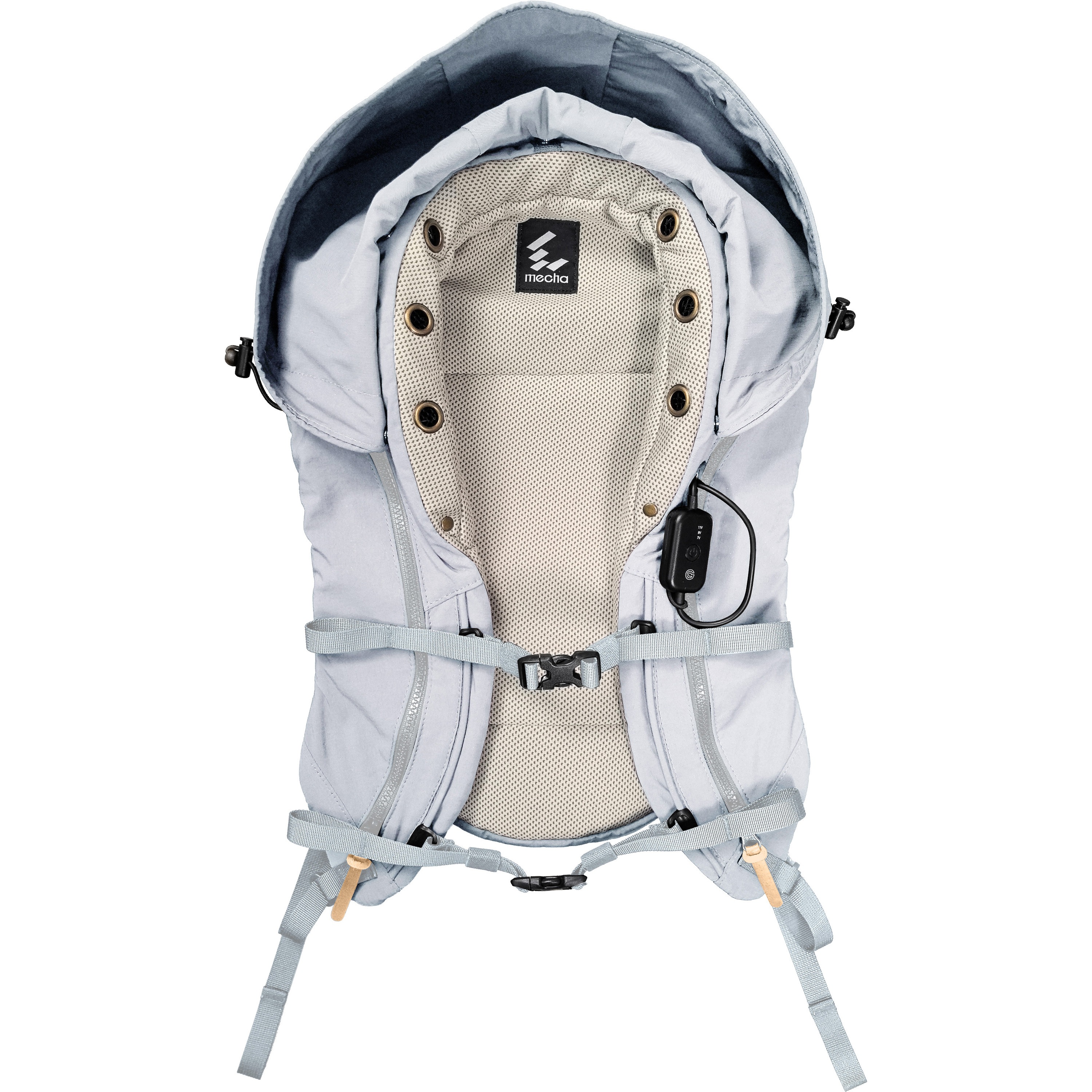 S26-SG 冷風ベストシングルファン メカリンク シルバーグレー色 S26-SG