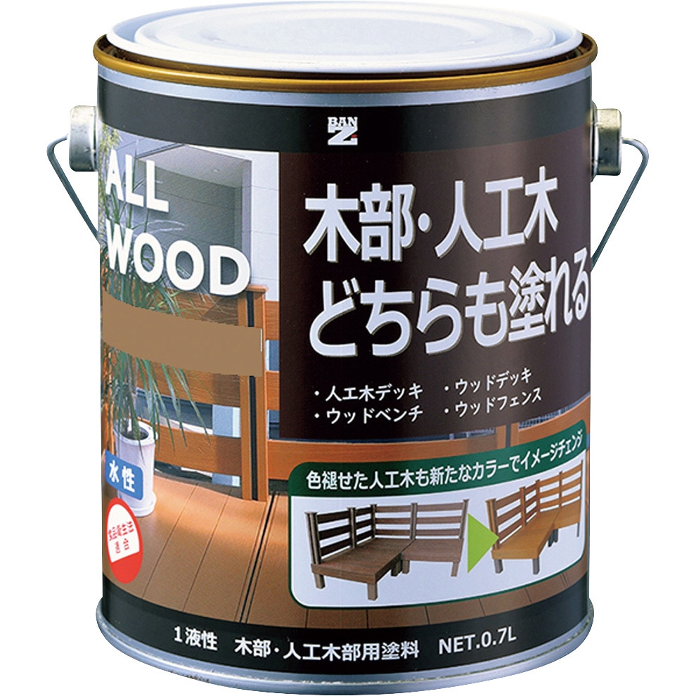 K-ALW/L07E1 木部用塗料 ALL WOOD BAN-ZI ナチュラル色 1缶 【通販