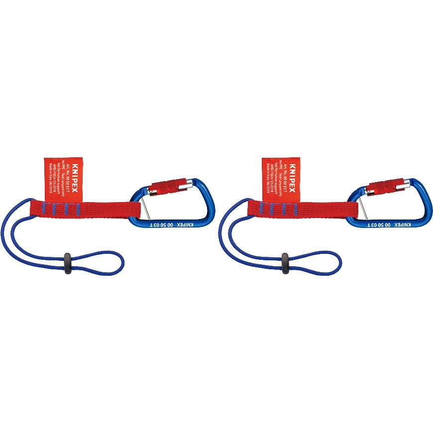 005006TBK カラビナ付きアダプターストラップ KNIPEX(クニペックス) 青/赤色 ロックあり 7,534円