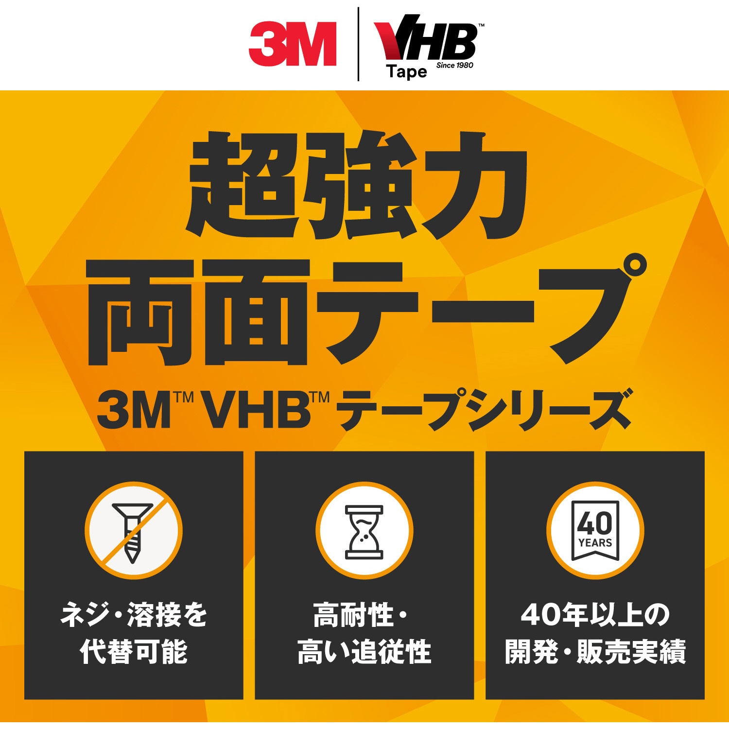 GPH110GF 25X10 BOX 業務用超強力両面テープ VHB GPH-110GF 高耐熱