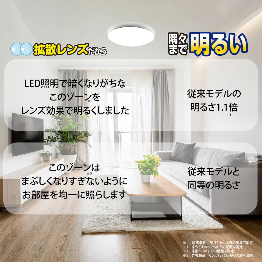 GHA12203 LEDシーリングライト 調光調色タイプ タキズミ(TAKIZUMI