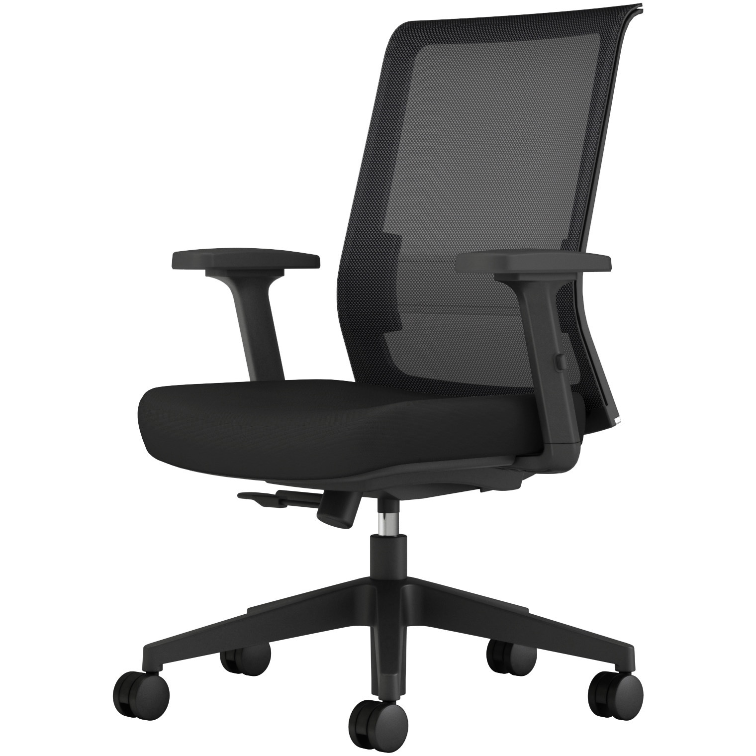 CCR-JET2P311D-WN オフィスチェアーエントリー2ブラック樹脂脚 肘