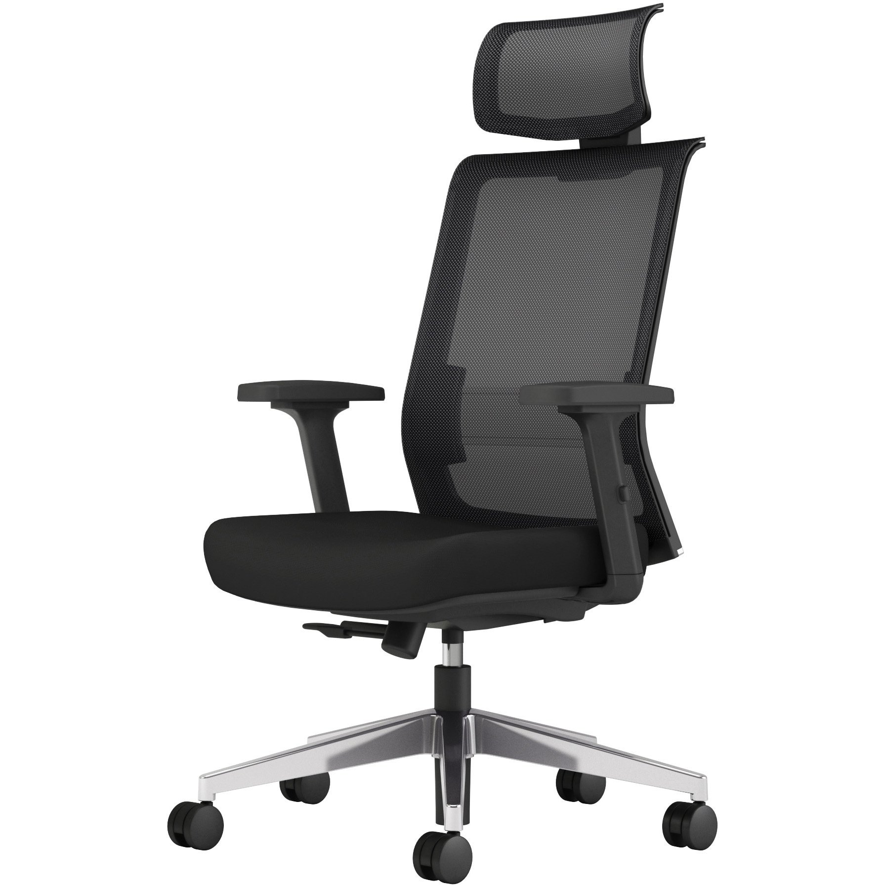 【限定割引中！！】if  swivel chair【新品・未使用】 CCR-JET2A312D-WN オフィスチェアーエントリー2ブラックアルミ脚 肘
