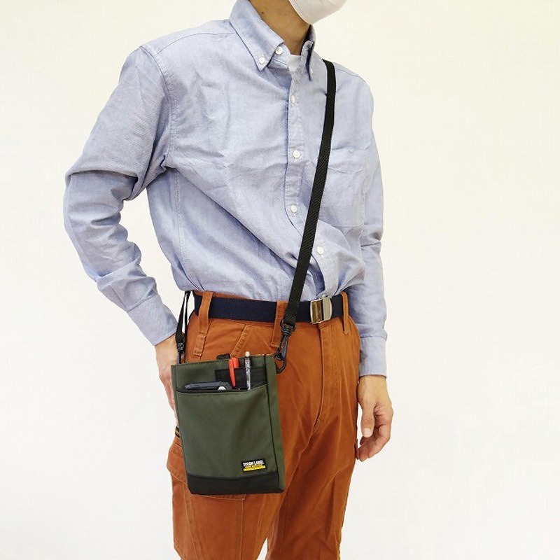 FT-13 タフレーベル 撥水ポーチ 中林製作所 カーキ色 FT-13 - 【通販