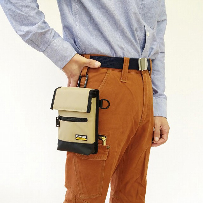 FT-14 タフレーベル 撥水ポーチ 中林製作所 サンド色 FT-14 - 【通販