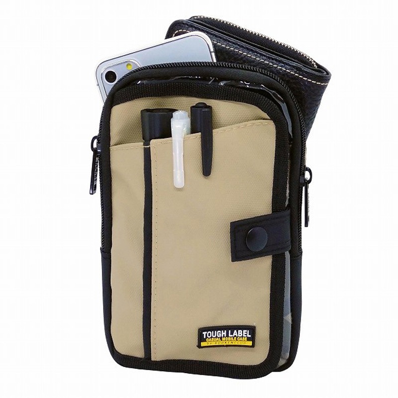 FT-15 タフレーベル 撥水ポーチ 中林製作所 サンド色 FT-15 - 【通販